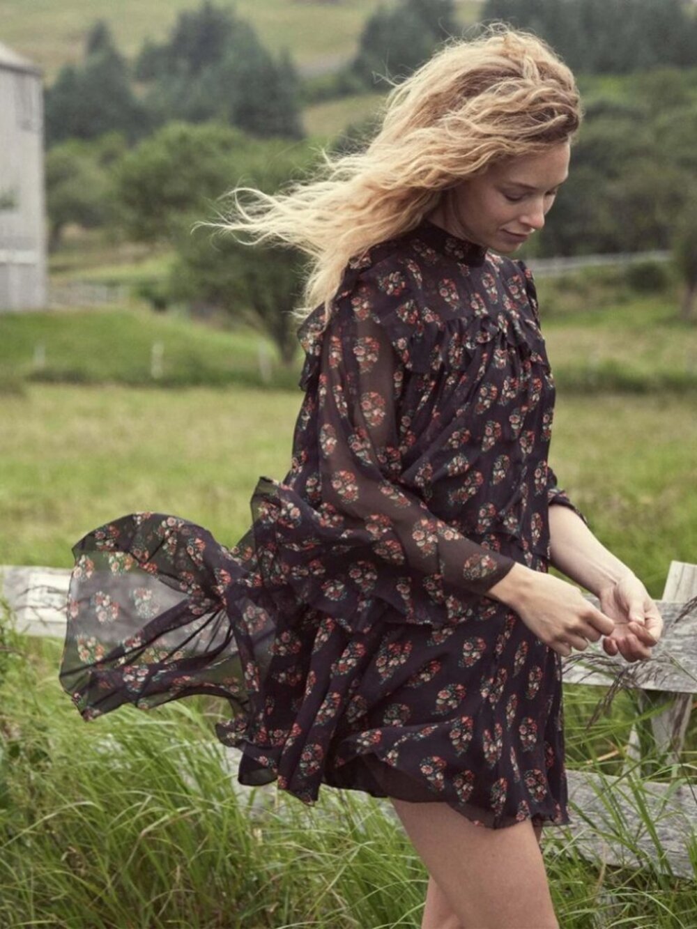 DOEN Alette Silk Dress in Paisley Bouquet | Size S | Like New